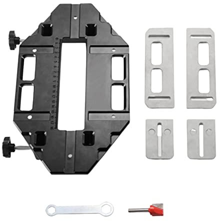 Door Lock Installation Kit with Steel Wooden Door Template Jig and Hole Opener Gate Drill Bits