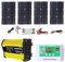 Kit De Panneaux Solaires 3000 Watt Avec Contrôleur Et Onduleur, Panneaux Solaires Réglables, Kit Système Solaire Domestique, Charge Rapide, Kit Complet De Panneaux Solaires Pour Camping-cars(Yellow,12