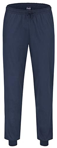 Ammann - Herren Schlafanzughose aus reiner Baumwolle – Komfort trifft Stil, blau, 48