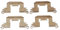 4PCS Brake Pad Caliper Spring BPF1772A Brake Pad Fitting Kit Front Left And Right Fit For MK7 08 To 17 Made From Premium Grade ABS And Metal Material Reducing Brake Noise And