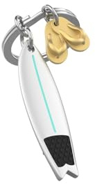 NETPROSHOP Stylischer Schlüsselanhänger mit Surfbrett Motiv - das perfekte Accessoire für Surfer und Strandliebhaber