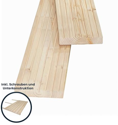 Home Deluxe - Holz Terrassendiele Lärche ARIS - Musterstück I Terrassenboden Poolumrandung Balkonbelag