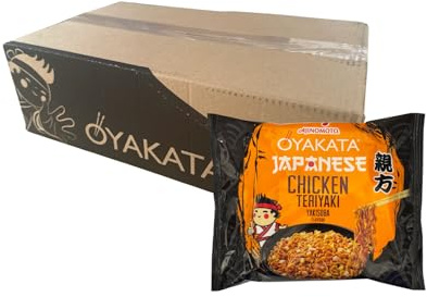 OYAKATA Instant Noodle Japanese Chicken Teriyaki Yakisoba – 22er Box – Teriyaki Style Ramen aus Europa – OG ASIA – 22x 93g