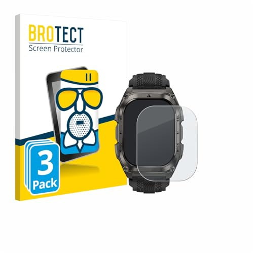 BROTECT Schutzglas für Kospet Tank M4 | 3 Stück Entspiegelnder Displayschutz Made in Germany Schutzfolie Matt Kratzfest 9H Anti-Fingerprint Einfache Montage