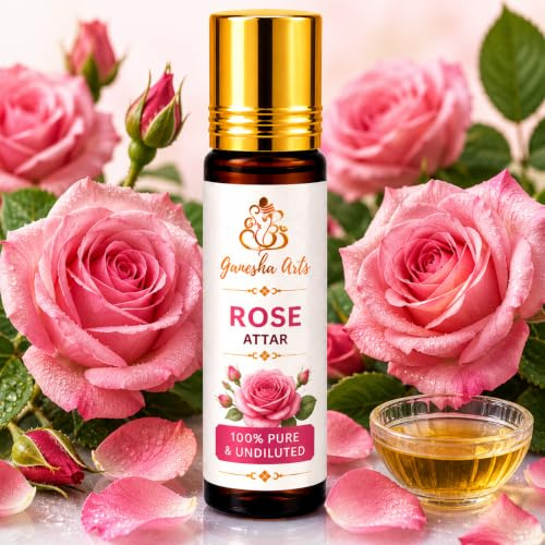Rose Attar Perfume Oil | Premium Alcohol Free Fragrance, 100 ML