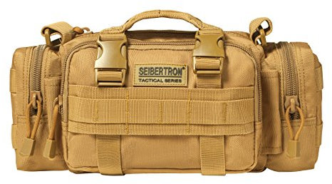 Seibertron Tactical Militärische Taktische Utility Response Schulter Handtasche Multipurpose Multifunktionale Taille Tasche für Herren Damen Tool Bag Wandern Reisen Trekking und Outdoor Khaki