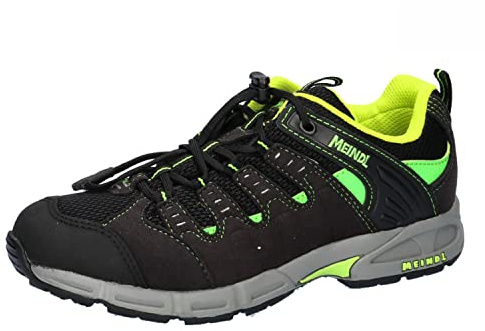 Meindl Multifunktionsschuh Snap Junior, Unisex-Kinder Trekking- & Wanderhalbschuhe, Schwarz (Lemon/schwarz 022), 31 EU (12.5 Child UK)