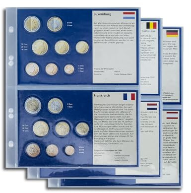 Prophila Collection 6 Stück Euro-Vordruck-Tabletts Deutschland, Österreich, Belgien, Niederlande, Luxemburg, Frankreich