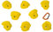 Entre Prises Pulse Jugs M, 8 Klettergriffe, PE, Jugs, M, Farbe:dunkelgrün