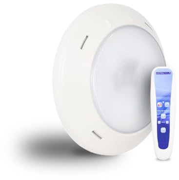 Projecteur de piscine LED RGB sans fil LumiPlus Rapid avec télécommande RC1100-27W (37VA) - 1 100 lm - Pour piscines en béton - Éclairage optimal et économe en énergie - AstralPool