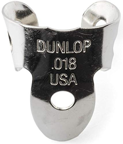 Dunlop Finger Picks And Thumb, Nickel/Silver, 0.18 mm, Pack of 5