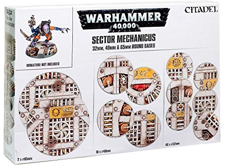 Games Workshop 99120199055 Sector Mechanicus: Industrial Bases Plastic Kit, Black