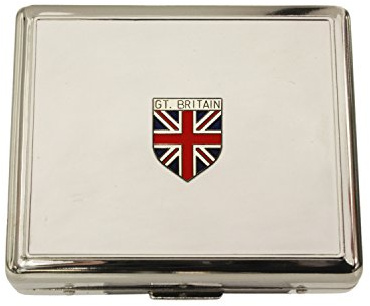 Knight Great Britain Union Jack Contact Lens case Accessories and Mirror