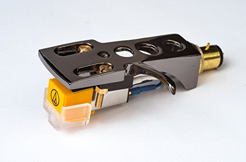 Spiegel Titan beschichtet Schale, Halter mit AT Tonabnehmer, Nadel für Technics SL 1500, SL 1510, SL 1600, SL 1610, SL1650, SL 1700, SL 1710, SL 1800, SL 1810, SL 1900, SL 1950, SL 2000