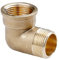 HYDROBIL Gomito 1/2 BSP (18,6mm) Femmina x 1/2 BSP (21mm) Maschio, Ottone, Guarnizioni e Raccordi idraulici per Tubazioni Acqua, 10 Barra, Max. Temp. 95°C, Connettore BSP