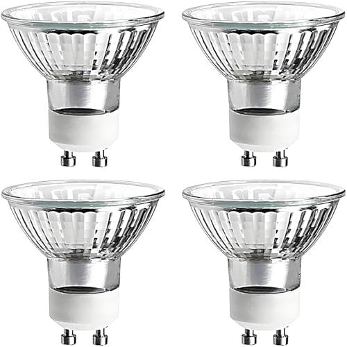 Halogen Bulb 25 Watt NP5 Replacement Bulbs for Candle Warmer,120V GU10 MR16 JDR Halogen Bulb for Scent Wax Burner, Fragrance Melt, Warming Bulb,Dimmable,Warm White 2700K,4 Pack