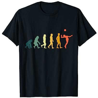 Retro Evolution Volleyball Geschenk für Volleyballer T-Shirt