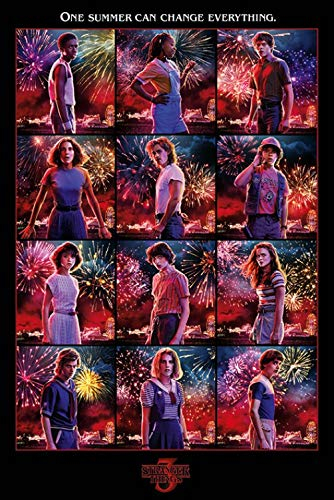 1art1 Stranger Things Poster Character Montage Plakat | Bild 91x61 cm