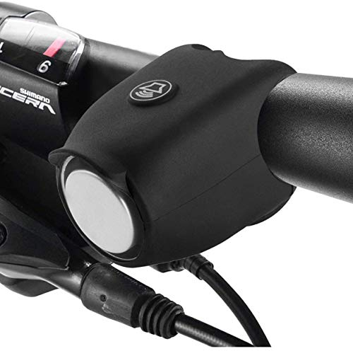 Kyowoll Elektronische Fahrradhupe - Elektrische Fahrradklingel Fahrrad Elektrisches Horn Glocke Fahrradglocken Laut Klingel Wasserdicht Fahrradhorn Zubehör Mountainbike 120db (Schwarz)
