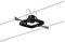 Paulmann Seilspot Mac II, Schwarz matt, max 10W, GU5,3, 12 V, ohne Leuchtmittel, dimmbar
