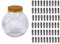 NUOBESTY Wish Bottle Set Capsule Message in a Glass Bottle Glass Wishing Jar Kit for Girls Valentines Day Present