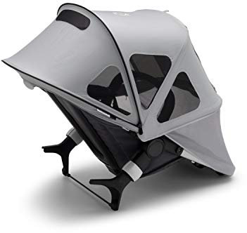 Bugaboo Capota ventilada Donkey - Capota extensible con protección solar UPF y paneles de malla ventilados - gris niebla