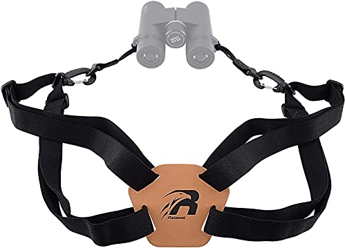 BOOSTEADY Sangle de Cou pour Jumelles, Bandoulière pour Jumelles Réglable en Forme de X, Sangle d'Appareil Photo en Nylon avec Boucle à Libération Rapide & 2 Connecteurs de Boucle pour Appareil Photo