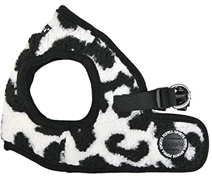 Puppia Brustgeschirr für kleine und mittelgroße Hunde - Serval Harness B - verstellbar und komfortabel Schwarz S