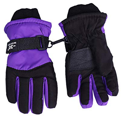 Laonajkd Fausthandschuhe Kinder Wasserdicht Skihandschuhe Winter Handschuhe wasserdichte und Winddichte Verdickt Winterzeit Handschuhe Geeignet für 5-10 Jahre Jungen und Mädchen im Outdoor Sport