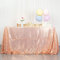 Tovaglia in paillettes in oro rosa 50x80 pollici Tovaglia rettangolare scintillante Tovaglia in oro rosa Decorazioni per il 21 ° compleanno Tovaglie da sposa Tovaglie glitterate per feste