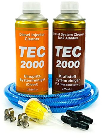 TEC 2000 Nettoyant pour Injecteurs Diesel + Nettoyant pour Système Diesel 750ml | Kit de Nettoyage pour Entretien du Moteur | Système de Carburant | Injection d'Additif pour Réservoir Supplémentaire
