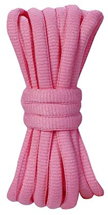 BupiMufi 9 mm ancho fuerte cordones ovalados cordones cordones cordones para Dunk 140 cm, Rosa