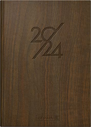 BRUNNEN Tageskalender „Nature“ Modell 795 2024 1 Seite = 1 Tag Blattgröße 14,5 x 20,6 cm braun