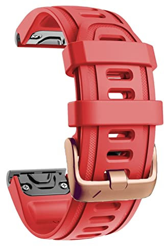 AEHON Cinturino per smartwatch Garmin Fenix 7S/5S/5S Plus/6S/6S Pro, a sgancio rapido, EasyFit D2 Delta S, cinturino in silicone da 20 mm, Fenix 7S, Agata