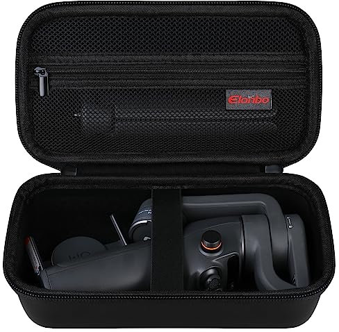 Elonbo Carrying Case for DJI Osmo Mobile 6 Smartphone Gimbal Stabilizer, OM 6 Portable Handheld Foldable Built-In Extension Rod 3-Axis Phone Gimbal Tripod Travel Storage Protective Bag, Black