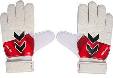 hummel Hmlgk Gloves Core Grip Unisex Erwachsene Fußball Spielerhandschuhe, 10, White/RED/Black