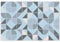 mubusi Tapis Vinyle du Sol Cuisine Salon - Différentes Tailles - (Neo Bleu 40x60 cm)