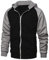 YawYews Sweatjacke Herren Zipper Hoodie Kapuzenjacke Herren Sweatjacke Mit Kapuze Sweatshirt Jacke Reißverschluss Schwarz L