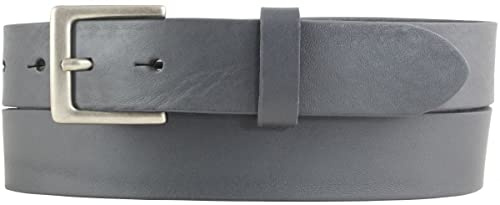 BELTINGER Damen-Gürtel aus Vollrindleder 3 cm | Leder-Gürtel für Damen 30mm | Chino-Gürtel mit Gürtelschließe in Altsilber