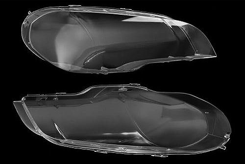 YuZong Frontscheinwerfer-Linsenabdeckung,für BMW X5 E70 2006-2013,Autogehäuse Scheinwerferglas Lampenschirm