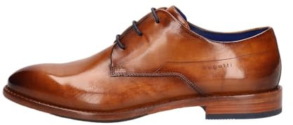 bugatti Herren Businessschuhe, Männer Business Schnürer, Wechselfußbett,straßenschuhe,Strassenschuhe,Schnuerung,Cognac (6300),45 EU / 10 UK