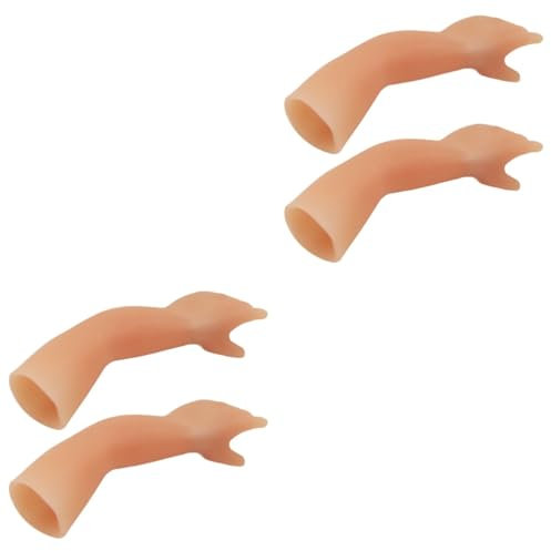 HEMOTON 4 Stück Kobolds Hand Geschenk Spielzeug Requisiten für die Party Künstliche kleine Hände als Requisiten Trick-Requisiten Hand für Halloween handhaben Kieselgel