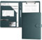 Mymazn Porte Documents A4, Document Porte Folio Pochette Porte Document Pu Cuir Porte Bloc A4 Range Documents Trieur Organiseur Portfolio Planchettes Porte-formulaires (Gris Vert)