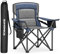 SONGMICS Campingstuhl, Klappstuhl mit Getränkehalter, Angelstuhl, Schaumstoffpolsterung, klappbar, bis 205 kg belastbar, Outdoor-Stuhl, hohe Rückenlehne, hafenblau GCB066Q01