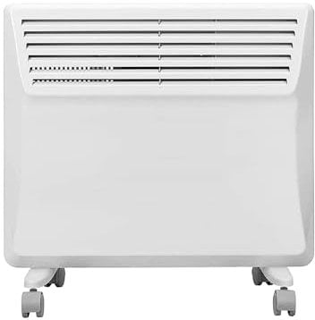 Devola Electric Panel Heater Low Energy Wall mounted Radiator 1250W, Eco Warm Energy Efficient Technology, Floor stand & wall mount, Adjustable Thermostat with Programmable Timer, Lot 20, DVS1250W