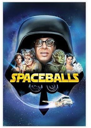 ahnld Spaceball-Filmposter, Leinwand, Poster, Schlafzimmer, Dekoration, Landschaft, Büro, Raumdekoration, Geschenk, 50 x 75 cm