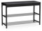 Vicco Schuhbank Borneo, Sitzbank mit Stauraum, Schwarz, 80 x 52 cm