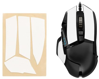 kwmobile Gaming Maus Grip Tape kompatibel mit Logitech G502 Maus - Rutschfestes Griffband für PC Maus - Weiß