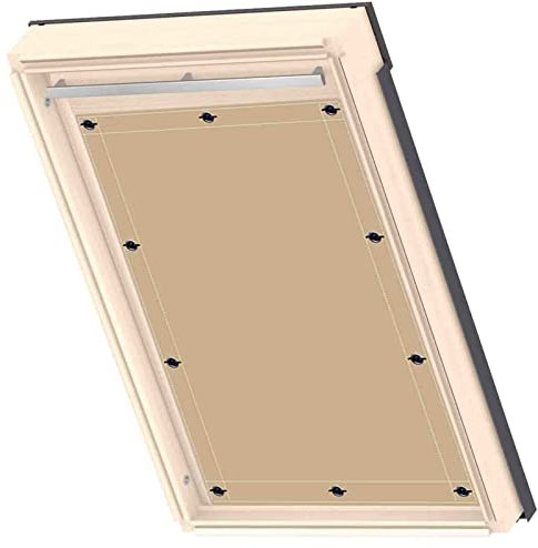 Rollo für Dachfenster, elektrischer Verdunkelungsvorhang ohne Bohren, Thermo-Verdunkelung, Fensterrollo für anthrazitfarbene Dächer, 32 x 56 cm