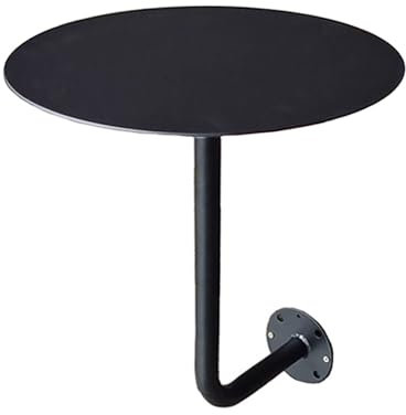 Bunter Wandtisch, Couchtisch, Kleiner runder Wandtisch, Arbeitsplatte, Wandtisch, Café-Kartenhalter an der Wand, Kunst-Beistelltisch gegen Wandtisch
